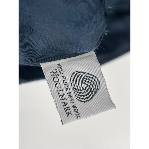 Lauren Ralph Lauren Blazer Jacket Women Petite Small Full Zip Moto Blue Wool - Picture 5 of 13